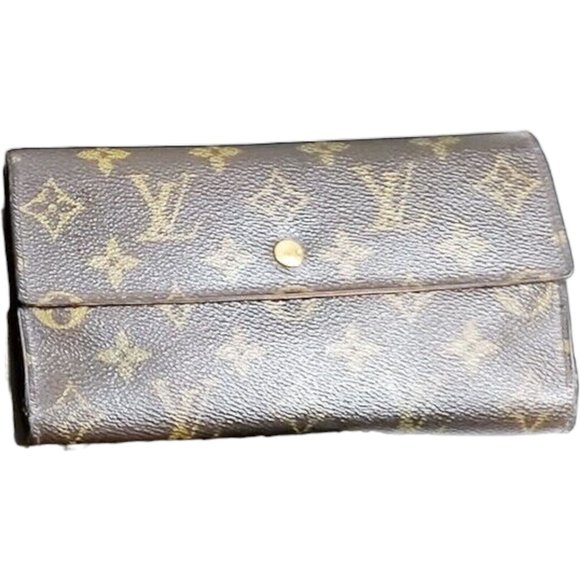 653080F YV Louis Vuitton Wallet Long Brown Monogram - Picture 2 of 2